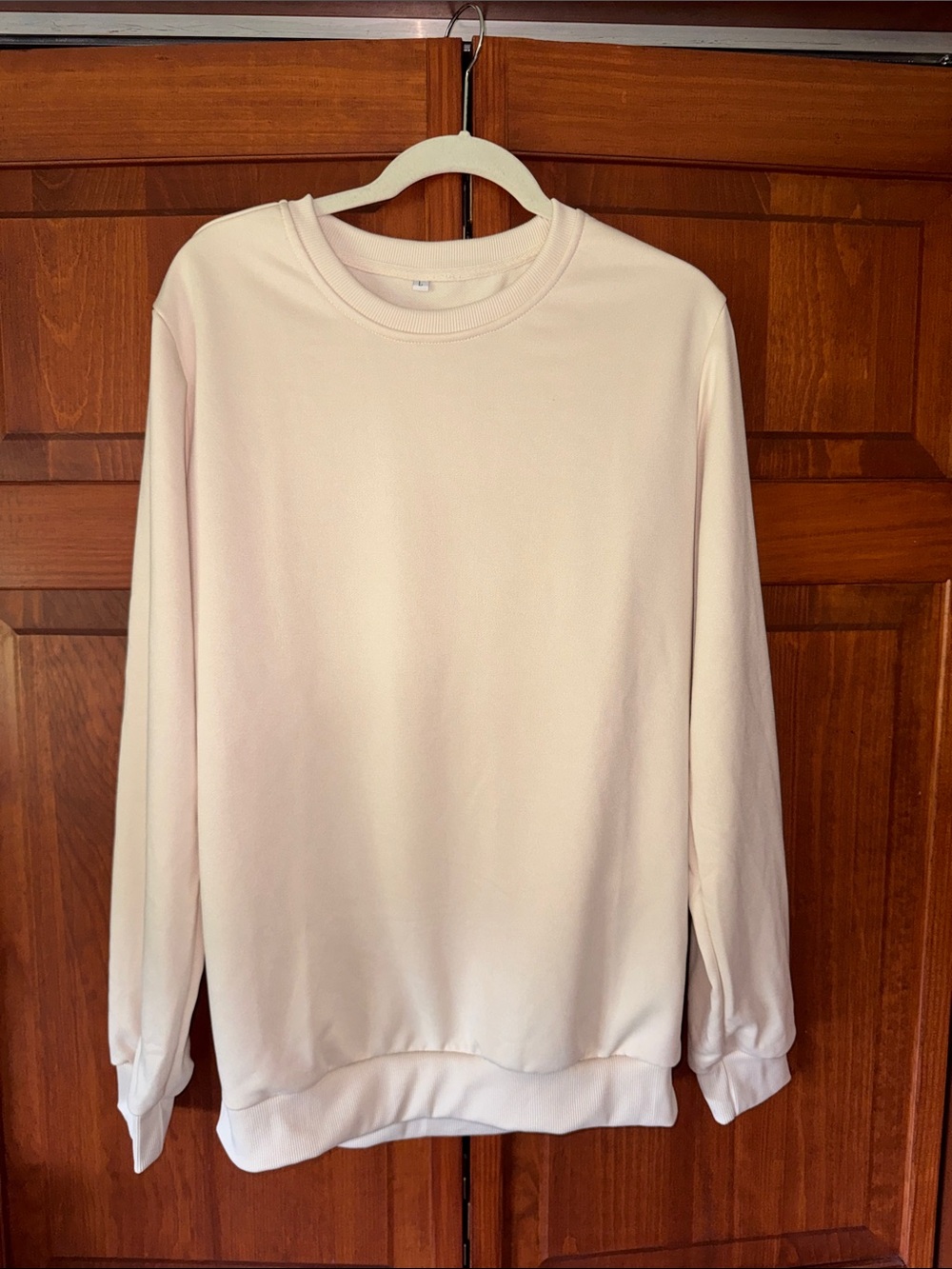 Neutral Cream Crewneck Sweatshirt